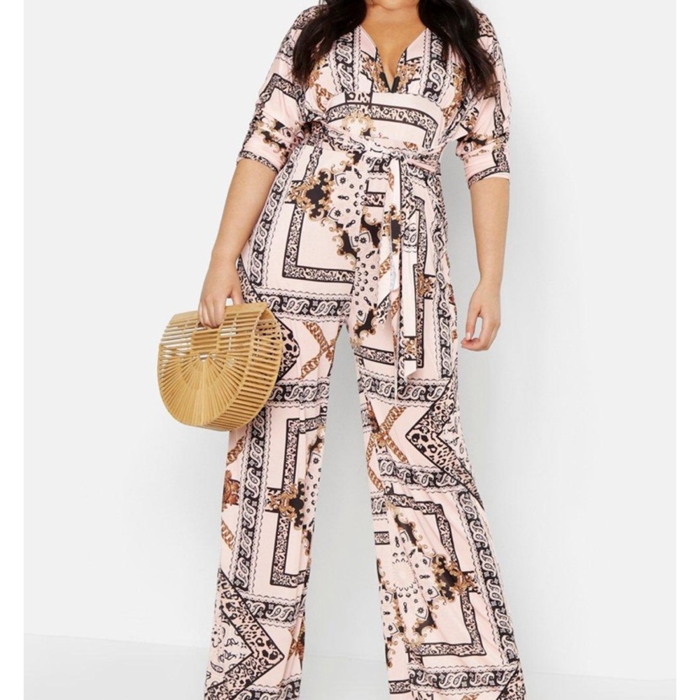 Chain print jumpsuit